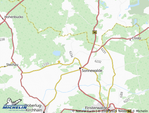 MICHELIN Zeckerin map - ViaMichelin