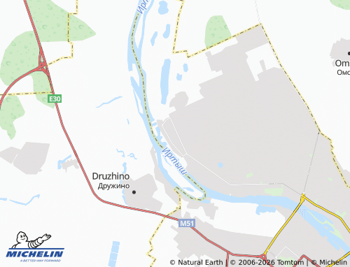 MICHELIN-Landkarte Sever SNT poselok - ViaMichelin