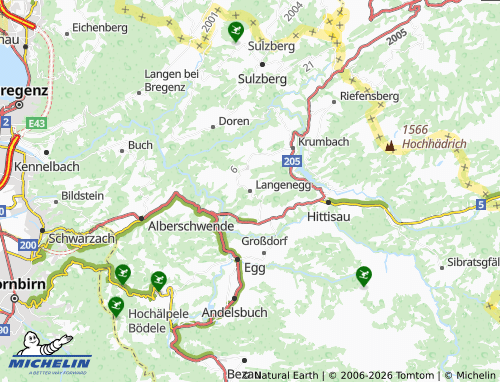 Mappa MICHELIN Langenegg - ViaMichelin