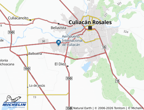 MICHELIN Punta Azul map - ViaMichelin