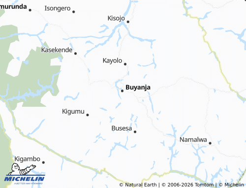 MICHELIN Kibaale map - ViaMichelin