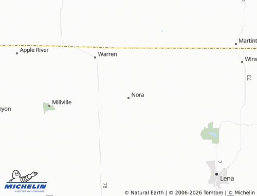 Mapa MICHELIN Nora - ViaMichelin