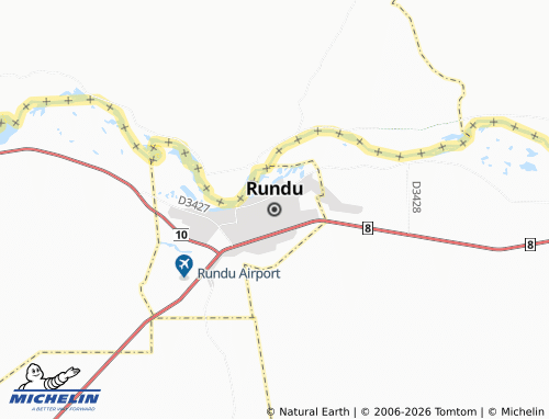 MICHELIN-Landkarte Rundu - ViaMichelin