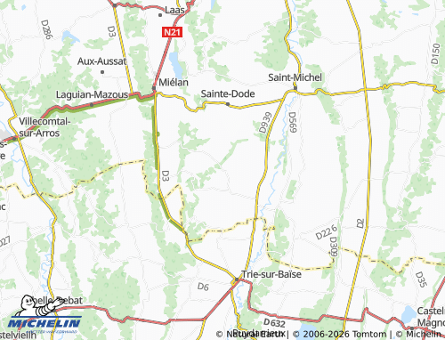 Mappa MICHELIN Mont-de-Marrast - ViaMichelin