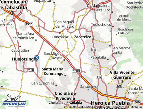 Carte MICHELIN Domingo Arenas - ViaMichelin