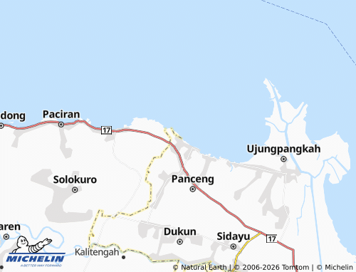 MICHELIN Sidokumpul map - ViaMichelin