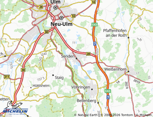 MICHELIN Senden map - ViaMichelin