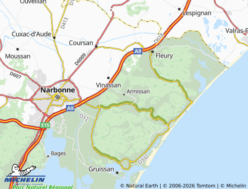 MICHELIN Armissan map - ViaMichelin