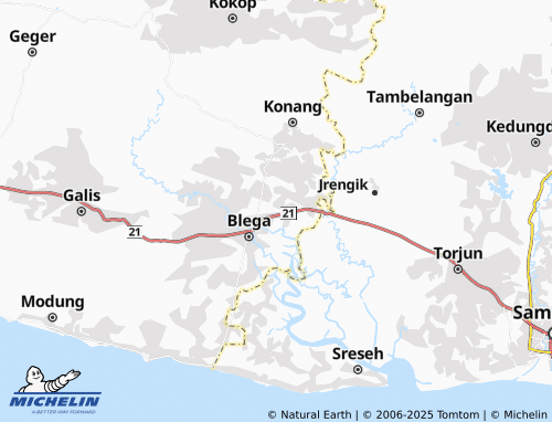 MICHELIN Karang Gayam map - ViaMichelin