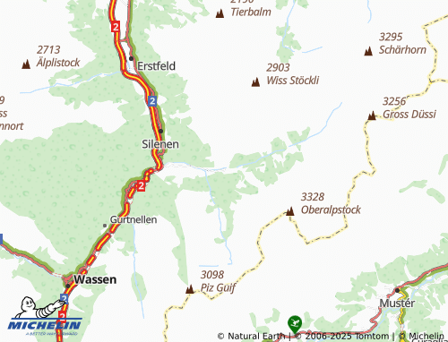 Mapa MICHELIN Maderanerthal - ViaMichelin