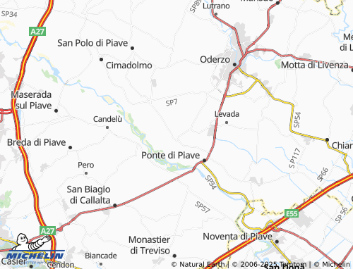 MICHELIN Negrisia map - ViaMichelin