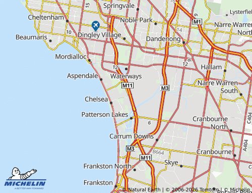 Mapa MICHELIN Chelsea Heights - ViaMichelin