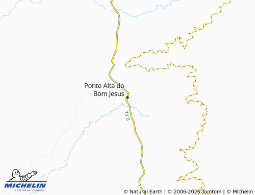 MICHELIN Ponte Alta do Bom Jesus map - ViaMichelin