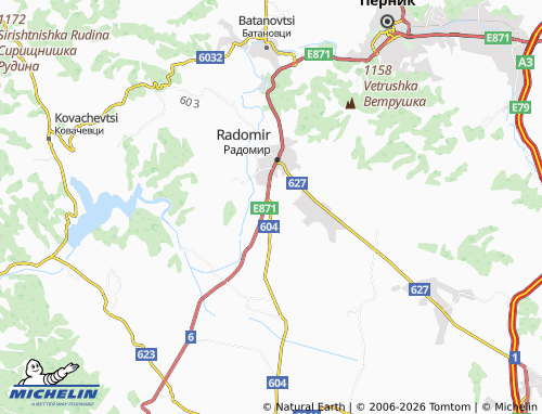 Mappa MICHELIN kv. Varba - ViaMichelin