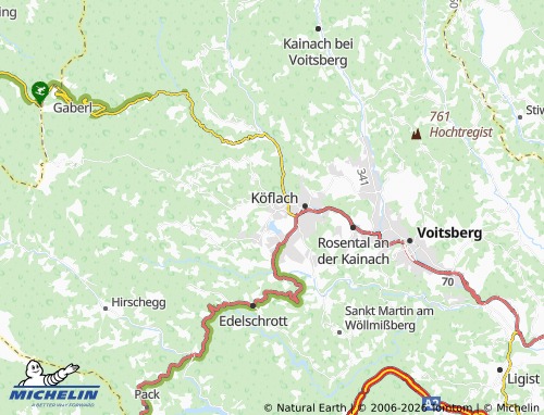 MICHELIN Maria Lankowitz map - ViaMichelin
