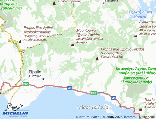 Carte MICHELIN Kampos - ViaMichelin