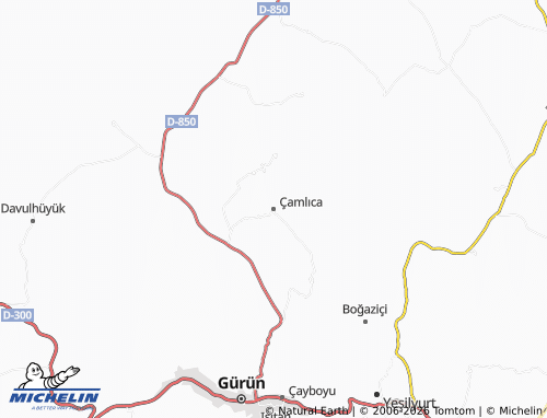 MICHELIN Çamlıca map - ViaMichelin