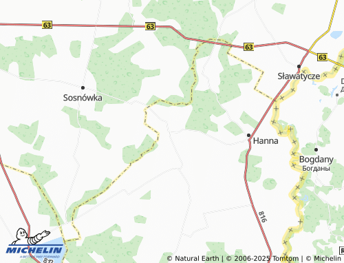 Mapa MICHELIN Dańce - ViaMichelin