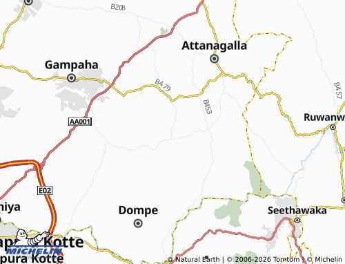 MICHELIN Kithulakanda map - ViaMichelin