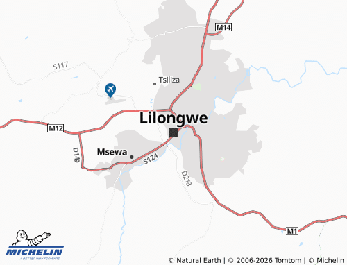 Mappa MICHELIN Lilongwe - ViaMichelin