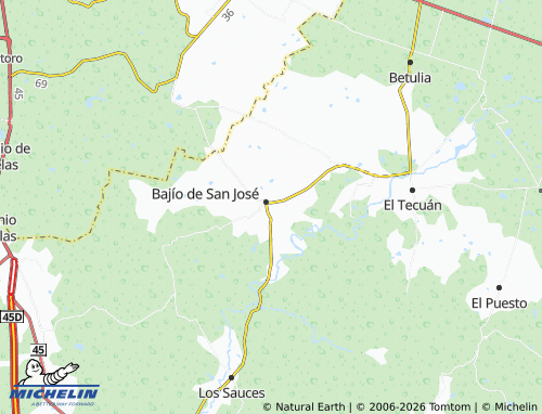 Mappa MICHELIN Colinas de San José - ViaMichelin