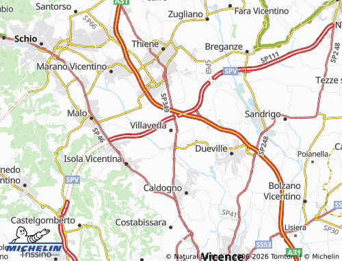 MICHELIN Villaverla map - ViaMichelin