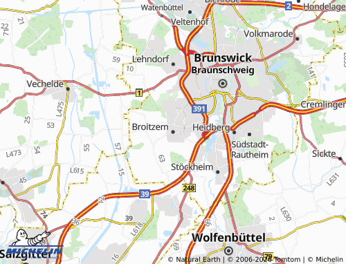 MICHELIN Broitzem map - ViaMichelin
