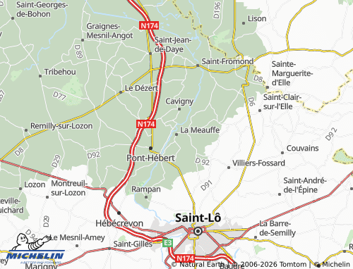 MICHELIN La Meauffe map - ViaMichelin