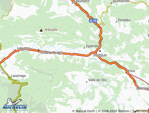 MICHELIN-Landkarte Satrustegi - ViaMichelin