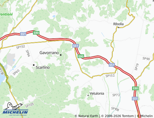Carte MICHELIN Bivio di Ravi - ViaMichelin