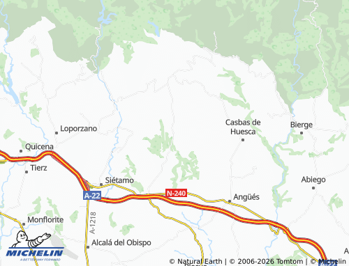 MICHELIN Ibieca map - ViaMichelin