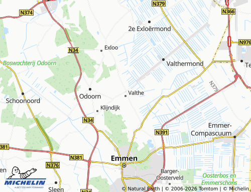 Mapa MICHELIN Valthe - ViaMichelin