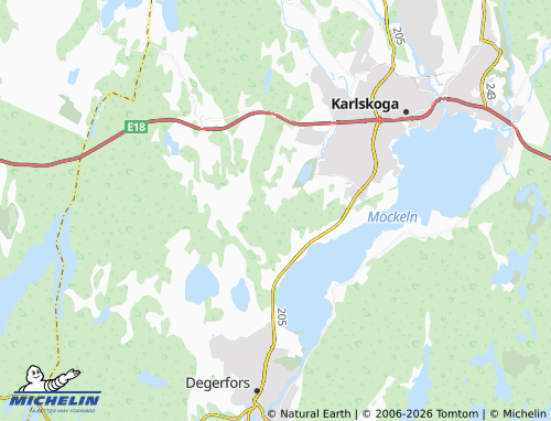 MICHELIN Högåsen map - ViaMichelin