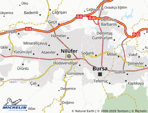 Mappa MICHELIN Karaman - ViaMichelin