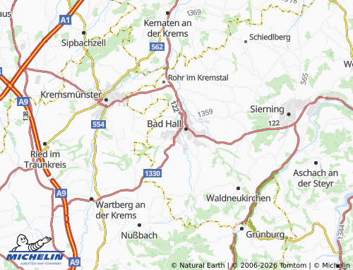 Mapa MICHELIN Pfarrkirchen bei Bad Hall - ViaMichelin