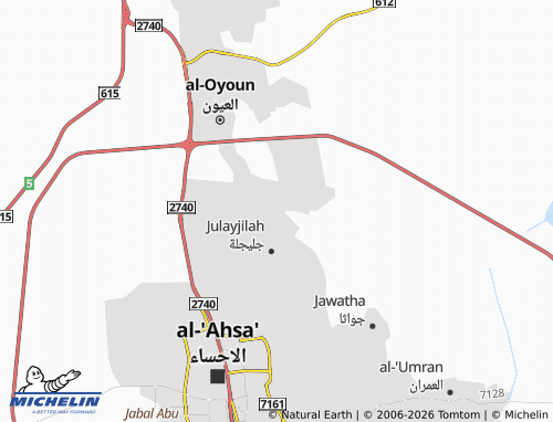 MICHELIN Al Iskan map - ViaMichelin