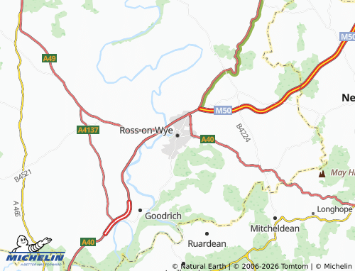 MICHELIN Ross-on-Wye map - ViaMichelin