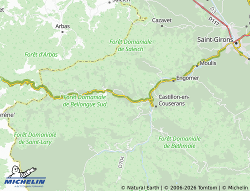 MICHELIN Argein map - ViaMichelin