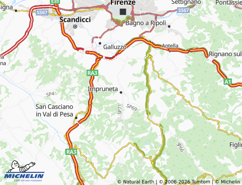 Mapa MICHELIN Impruneta - ViaMichelin