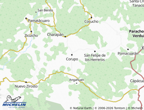 Carte MICHELIN Corupo - ViaMichelin