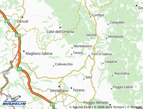 Kaart MICHELIN Tarano - ViaMichelin