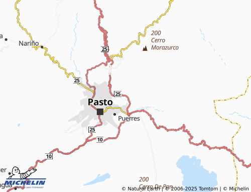 MICHELIN Buesaquillo Centro map - ViaMichelin