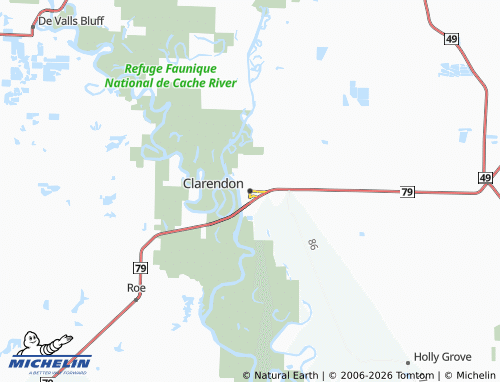 Mappa MICHELIN Clarendon - ViaMichelin