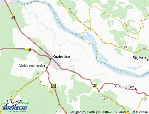 MICHELIN Dąbrówki map - ViaMichelin