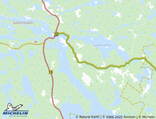 MICHELIN Suomenniemi map - ViaMichelin