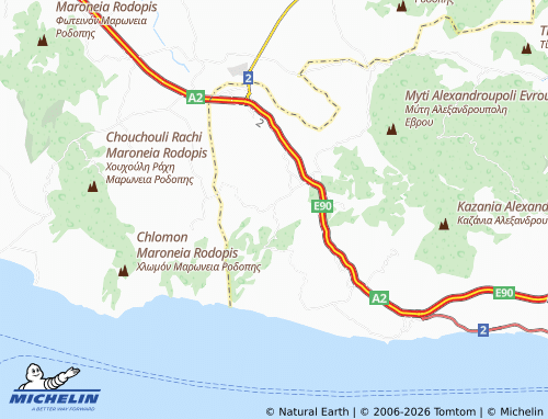 Carte MICHELIN Komaros - ViaMichelin