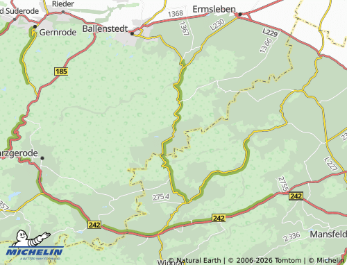 MICHELIN Pansfelde map - ViaMichelin