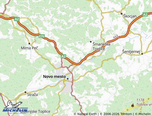 Kaart MICHELIN Sevno - ViaMichelin