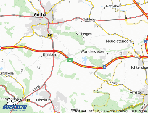 MICHELIN Wechmar map - ViaMichelin