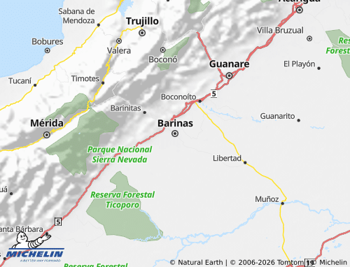 Mappa MICHELIN Barinas - ViaMichelin